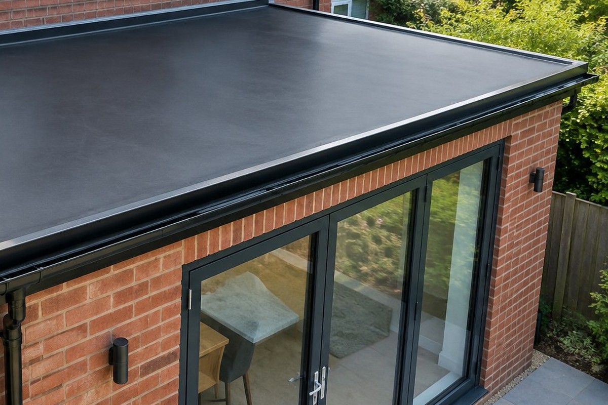 EPDM Rubber Roofing work example 4